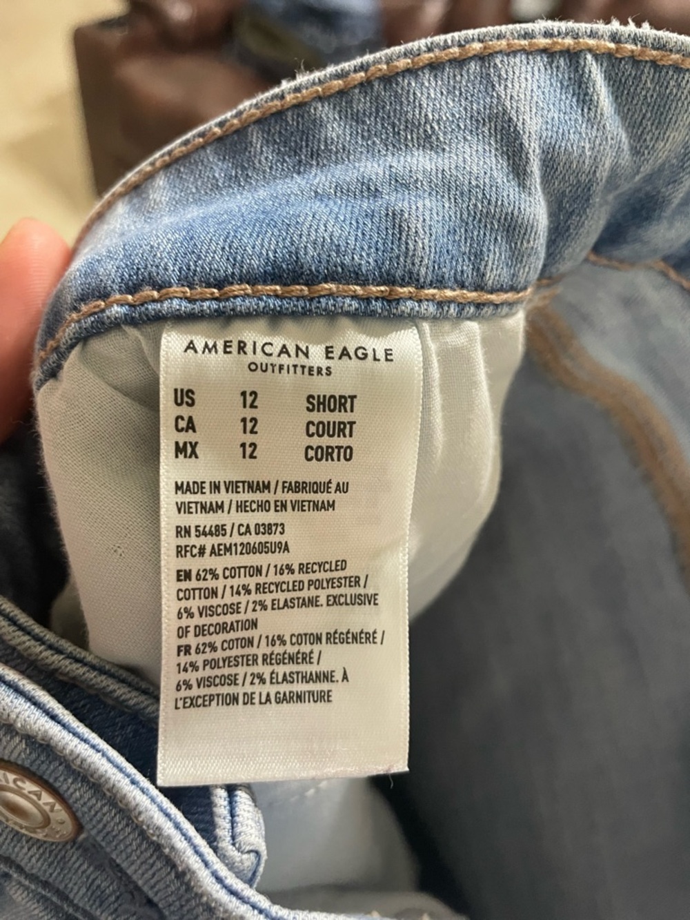 American eagle super high rise jeggings size 12 short - Picture 3 of 7